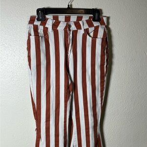 Striped Red and White Pants